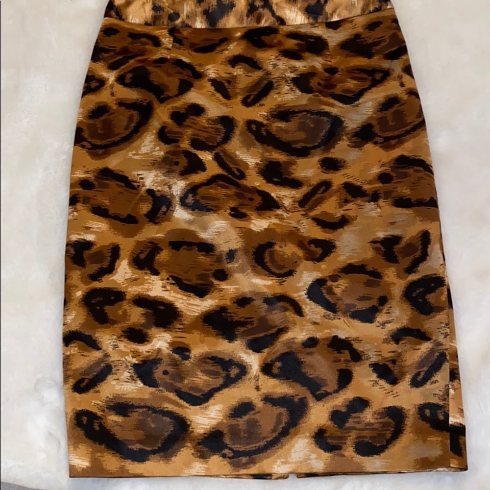 DStudio leopard print pencil skirt